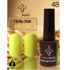 Гель-лак неоновий для нігтів Bee Nails neon gel polish, №48