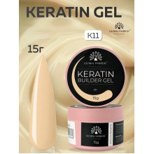 Keratin builder gel, K11, Global Fashion, 15 г