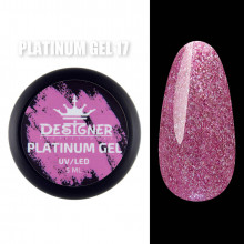 Platinum Gel Гель - платинум Designer Professional с шиммером, 5 мл. №17