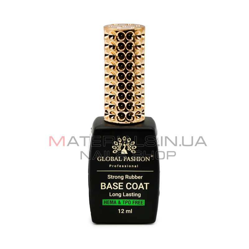 Каучуковая База для гель лака Global Fashion, Strong Long Lasting Base Coat 12 мл