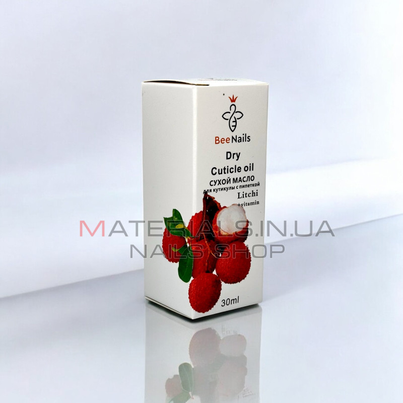 Сухе масло для кутикули BeeNails "Litchi", 30 мл