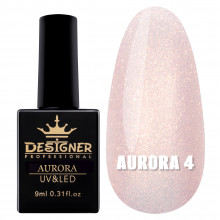 Гель-лак для дизайна Aurora Designer c эффектом втирки, 9 мл. №4