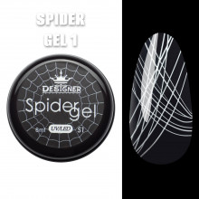 Кольорове павутинка Spider Gel Designer, 8 мл, Білий S1