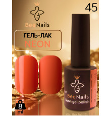 Гель-лак неоновий для нігтів Bee Nails neon gel polish, №45