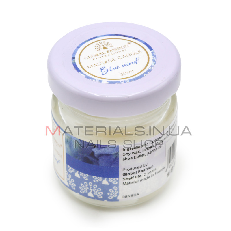 Масажна свічка Global Fashion, 30 ml, Blue wind