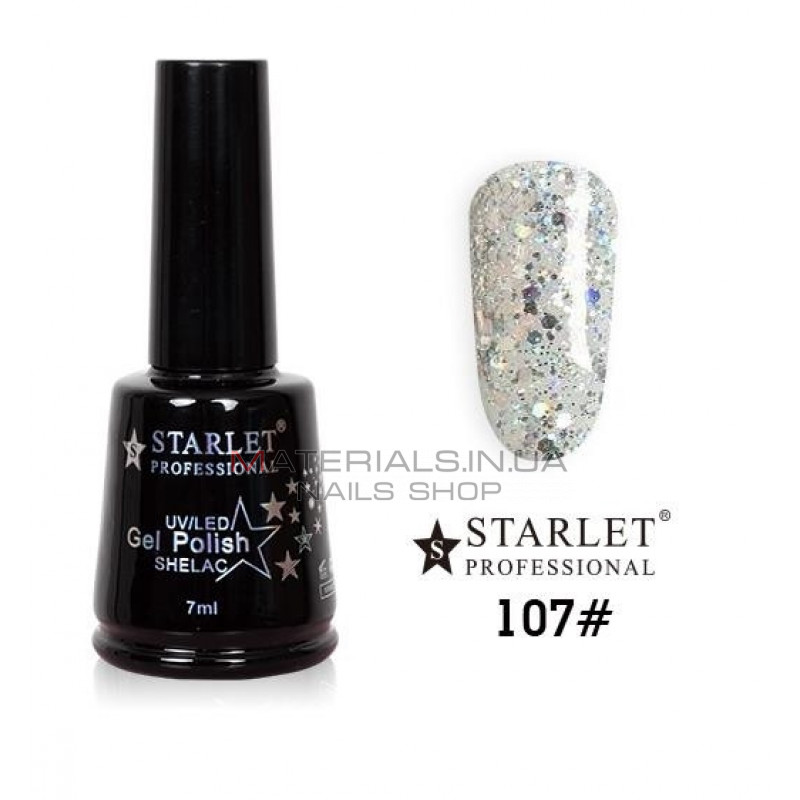 Гель-лаки Starlet Professional №107, "Уламки щастя" Гель-лаки Starlet Professional №107, "Уламки щастя"