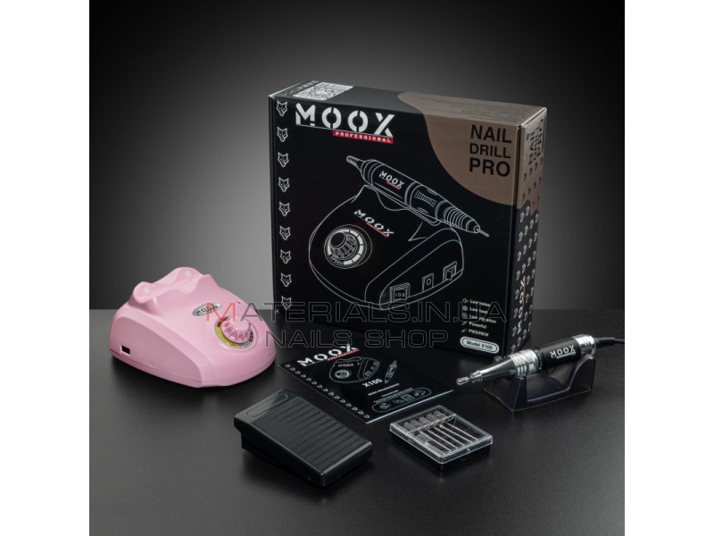 Фрезер Мокс X105 (Рожевий) на 45 000 об/хв. та 65W. для манікюру та педикюру
