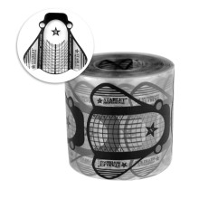 Форми для нарощування нігтів Starlet Professional Муха. чорні прозорі. 300 шт.