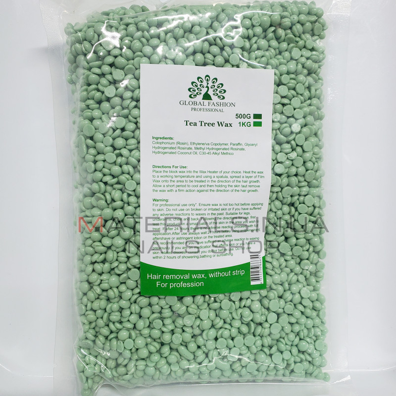 Віск у гранулах Global, 1000г Tea Tree