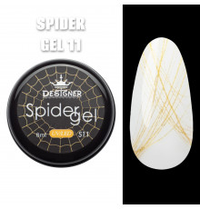 Кольорове павутинка Spider Gel Designer, 8 мл, Золотий S11