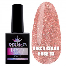 Светоотражающее базовое покрытие №13 (Абрикосовый), 9 мл. - Disco Color Base Дизайнер