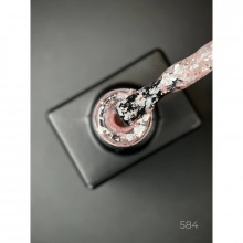 Гель лак Star gel 584 Дизайнер (9мл.) - с хлопьями Юки