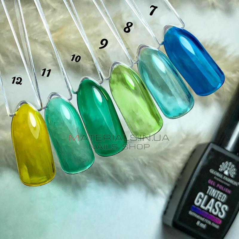 Витражный гель-лак Global Fashion Tinted Glass №8, 8 мл Витражный гель-лак Global Fashion Tinted Glass №8, 8 мл