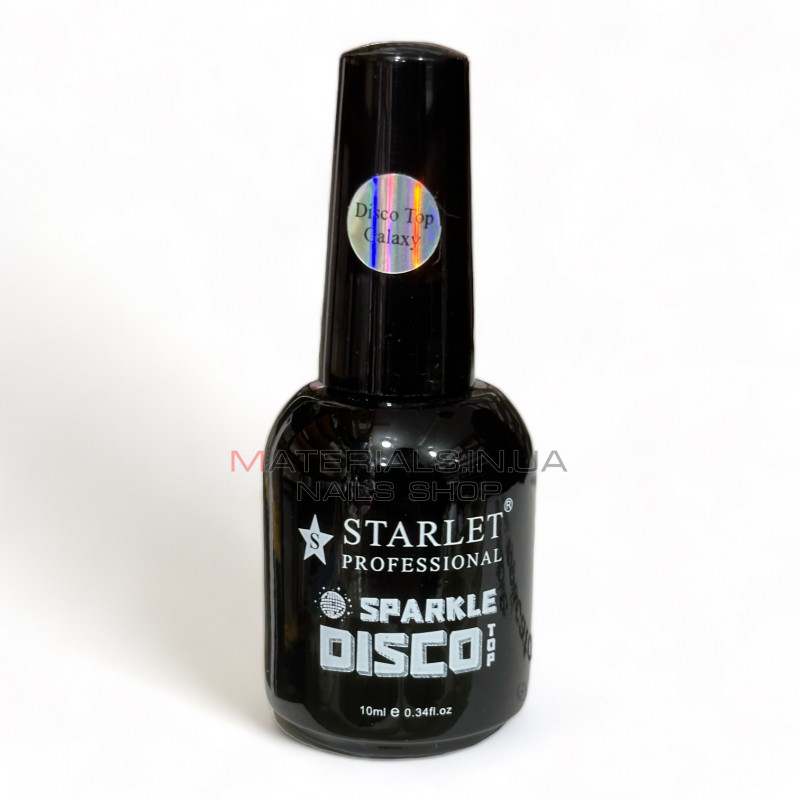 Финишное светоотражающее покрытие Starlet Sparkle Disco Top Galaxy 10ml Финишное светоотражающее покрытие Starlet Sparkle Disco Top Galaxy 10ml