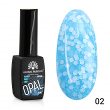 Каучукова база Snow flakes Global Fashion 8 мл, 02