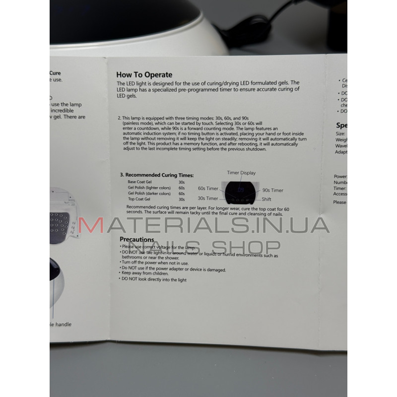 Професійна лампа для манікюру UV LED Global Fashion NLS10 268 Вт