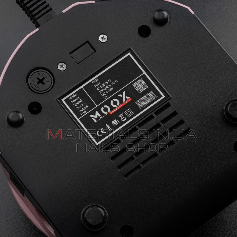 Фрезер Мокс X905 (Рожевий) на 45 000 об/хв. та 70W. для манікюру та педикюру