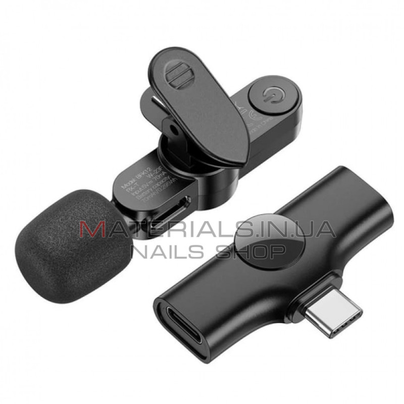 Бездротовий мікрофон для телефона Borofone BFK12, USB-C