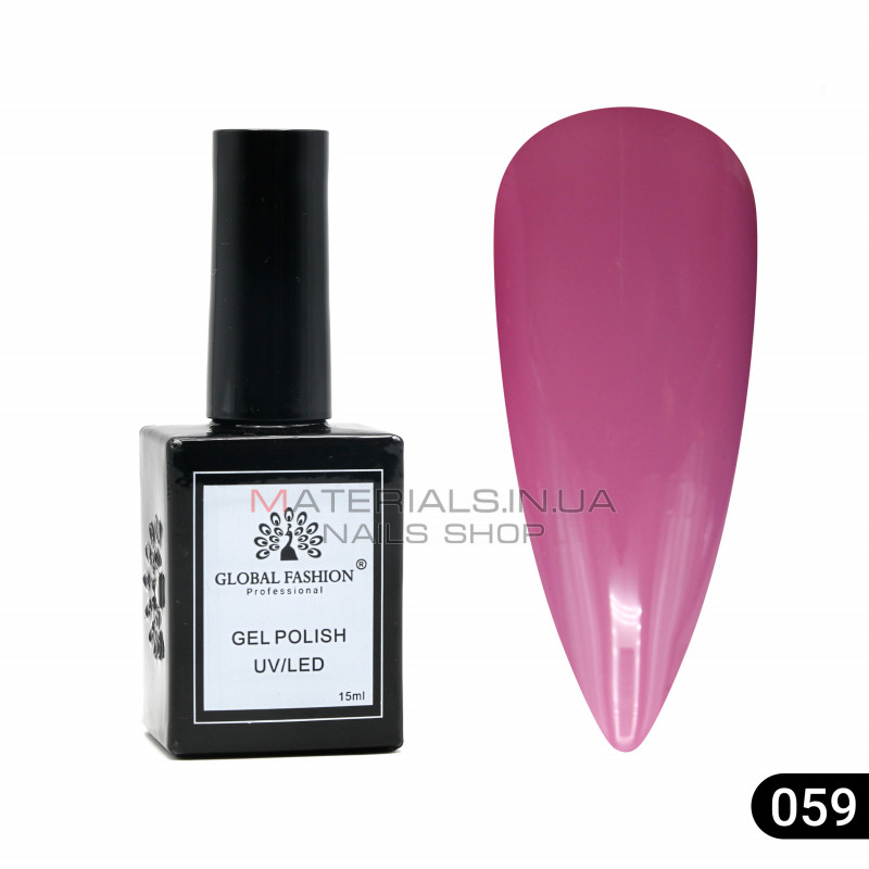 Гель лак Global Fashion, Gel polish 15 ml, 59