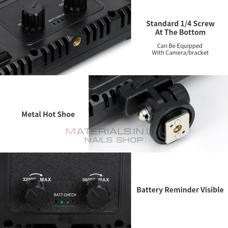 Лампа видеосвет LED Pro 600 RGB I panel light I 2 battery(4400mAh) I charger I carry bag I Remote Лампа видеосвет LED Pro 600 RGB I panel light I 2 battery(4400mAh) I charger I carry bag I Remote