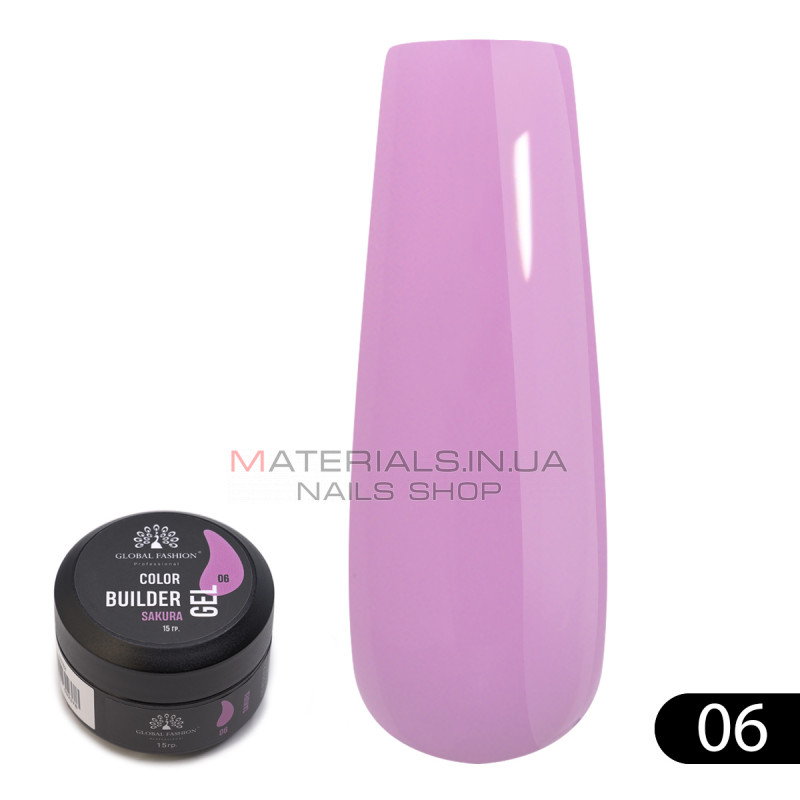Гель для моделирования ногтей 15 гр, Color Builder Gel 06- Sakura Гель для моделирования ногтей 15 гр, Color Builder Gel 06- Sakura