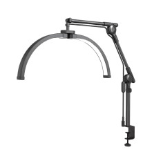 Безтіньова настільна LED-лампа на струбцині F-550B (Black)