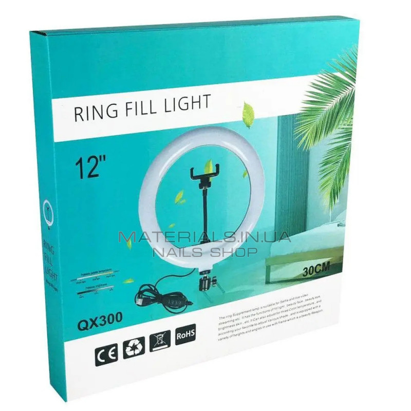 Лампа Кольцевая LED (30 cm) QX300 Лампа Кольцевая LED (30 cm) QX300