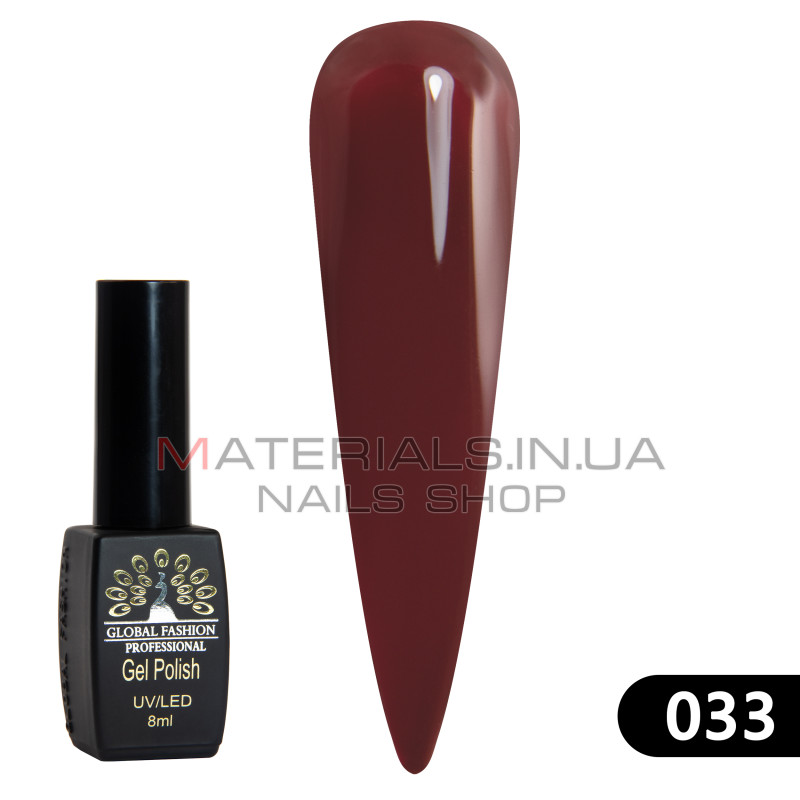 Гель лак BLACK ELITE 033, Global Fashion 8 мл