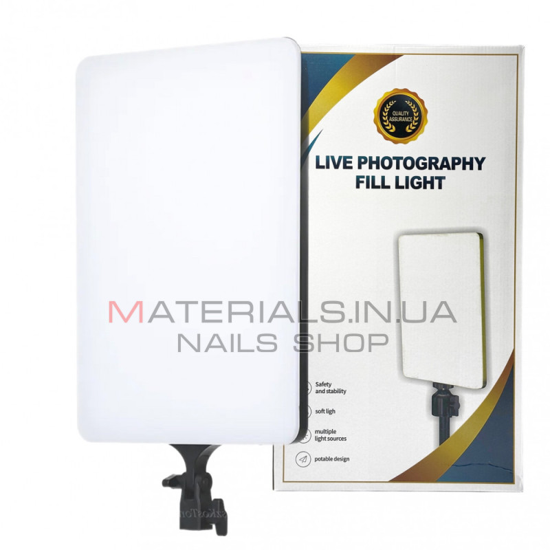 LED-відеосвітло 2316, 23 × 16 см, 240 світлодіодів, 2700 K-6000 K