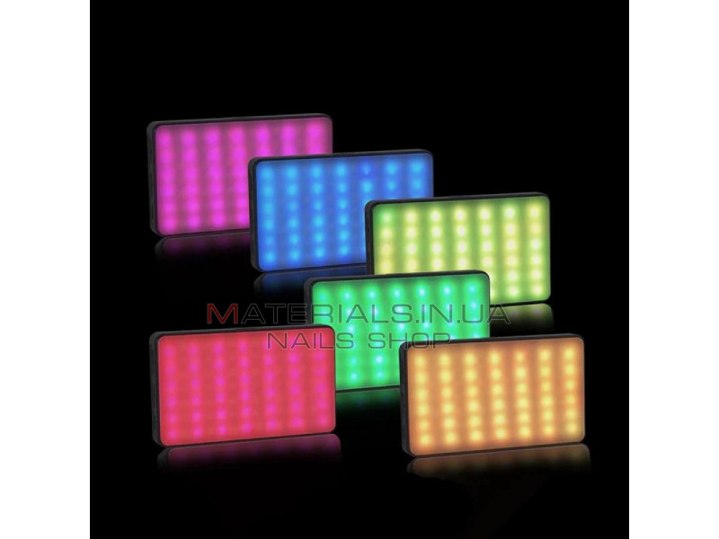 Селфи вспышка ADDWING VL-1158 RGB 8W 2700-6500K/ 2000MA Селфи вспышка ADDWING VL-1158 RGB 8W 2700-6500K/ 2000MA