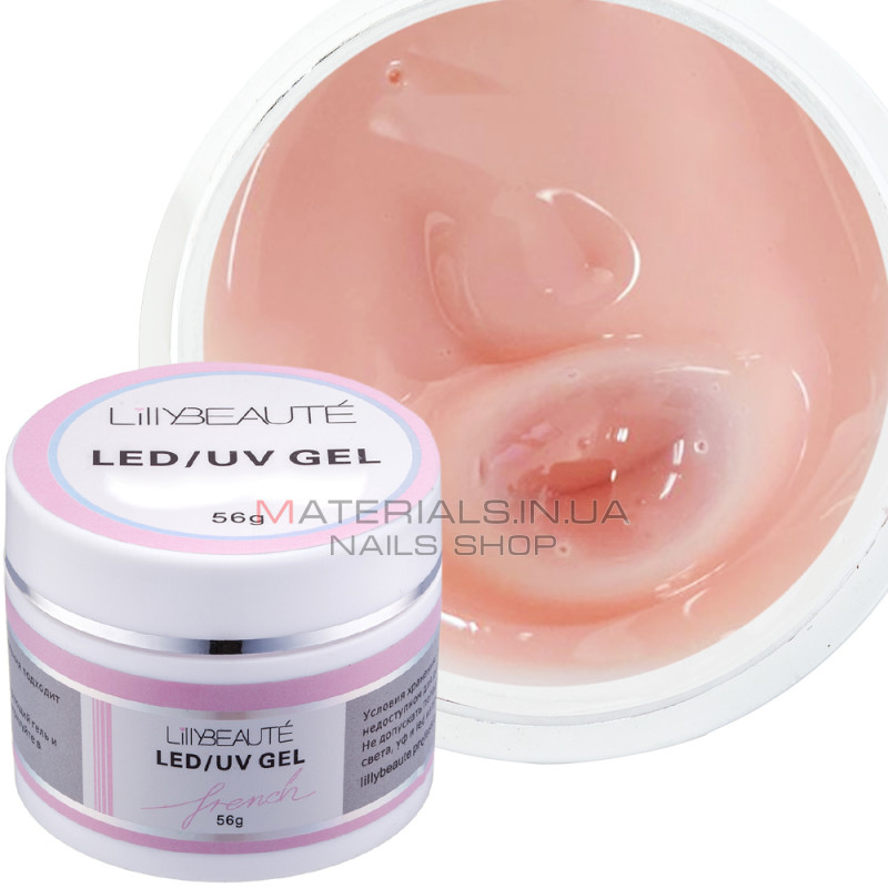 Гель Lilly Beaute Soft Pink 5 56 г, рожево-персиковий Гель Lilly Beaute Soft Pink 5 56 г, рожево-персиковий