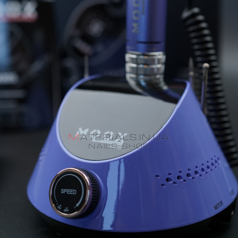 Фрезер Мокс X805 (Purple) на 55 000 об./мин. и 80W. для маникюра и педикюра Фрезер Мокс X805 (Purple) на 55 000 об./мин. и 80W. для маникюра и педикюра