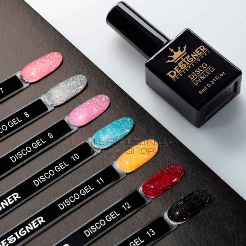 Світловідбивний гель-лак Disco Gel Polish Designer, 9 мл. №7 Світловідбивний гель-лак Disco Gel Polish Designer, 9 мл. №7