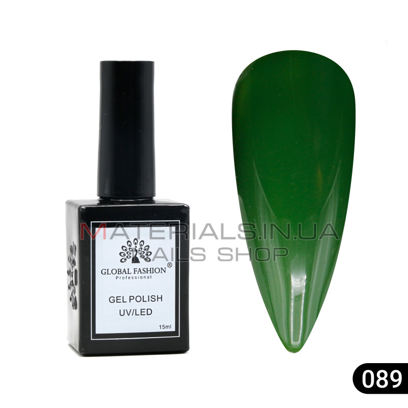 Гель лак Global Fashion, Gel polish 15 ml, 89