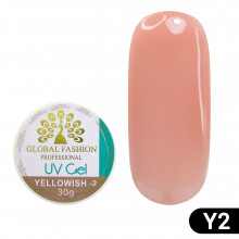 Гель для наращивания ногтей, камуфляж-2, Global Fashion Yellowish-2, 30 г