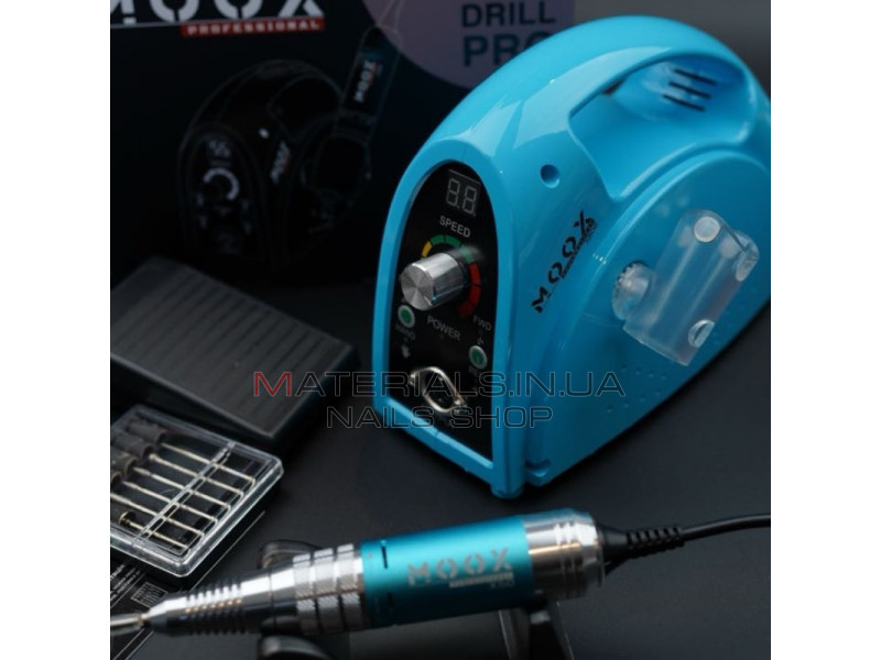 Фрезер Мокс X806 (Light blue) на 55 000 об/хв. та 80W. для манікюру та педикюру