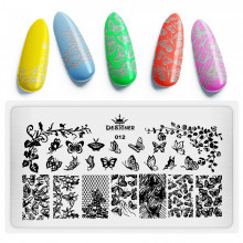 Диск для стемпінгу Designer металевий (12x6 см) №012