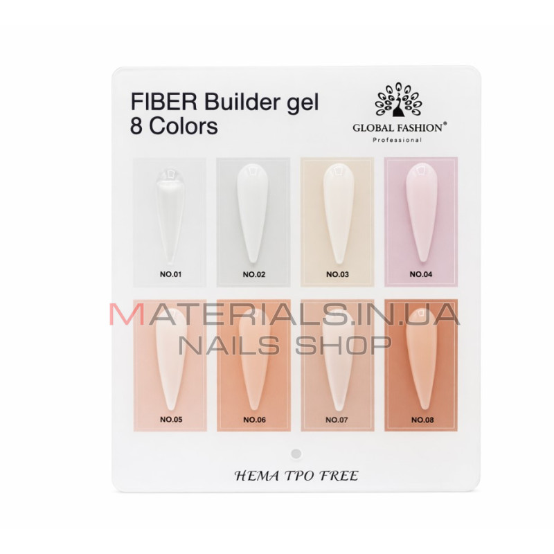 Гель для моделювання нігтів 15 г, Fiber Builder Gel 05