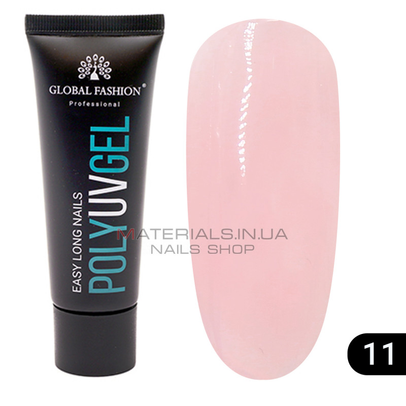 ПОЛИ UV ГЕЛЬ (ПОЛИГЕЛЬ) GLOBAL FASHION 30 Г 11 ПОЛИ UV ГЕЛЬ (ПОЛИГЕЛЬ) GLOBAL FASHION 30 Г 11