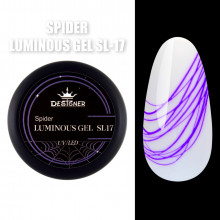 Spider Luminous Gel Люминесцентная паутинка Designer Professional, 8 мл №17