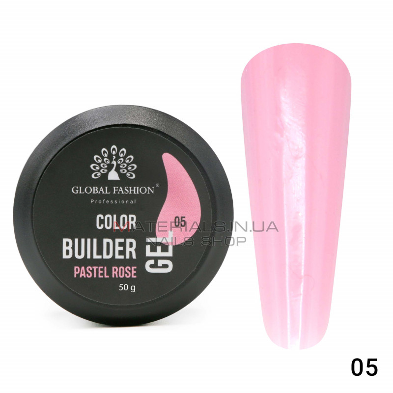 Гель для моделювання нігтів 50 г, Color Builder Gel 05- Pastel rose