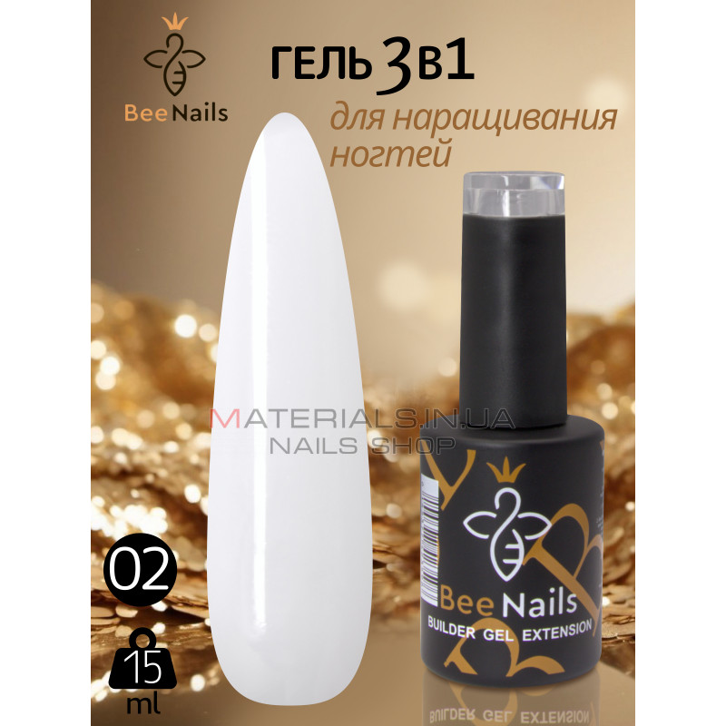 Гель для нарощування нігтів Bee Nails Bulder gel extension №02 Гель для нарощування нігтів Bee Nails Bulder gel extension №02