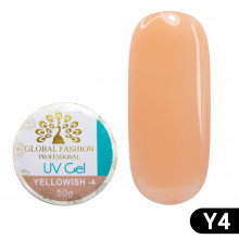 Гель для моделирования ногтей Global Fashion 50 г Yellowish-4