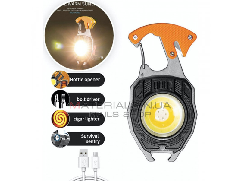 Фонарик — W5147 rechargeable keychain Light Type C Charging