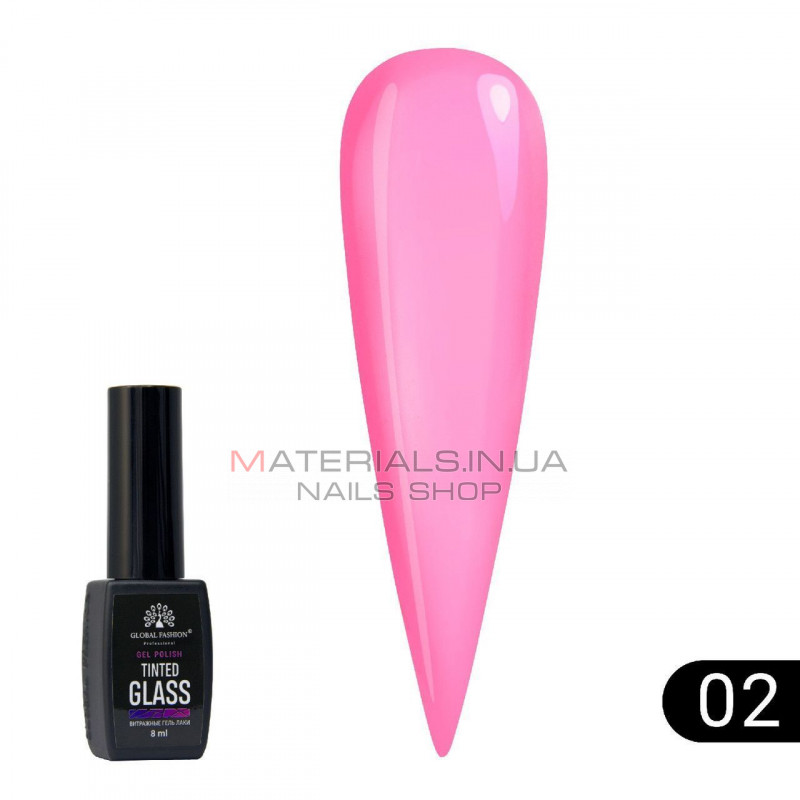 Витражный гель-лак Global Fashion Tinted Glass №2, 8 мл Витражный гель-лак Global Fashion Tinted Glass №2, 8 мл