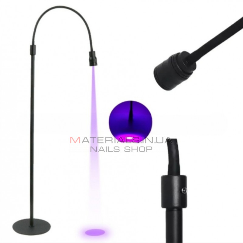Лампа UV напольная для наращивания ресниц 5 W, черная Лампа UV напольная для наращивания ресниц 5 W, черная