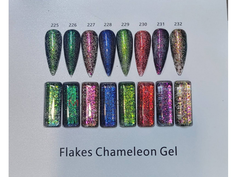 Гель лак Flakes Chameleon 8 мл, 229