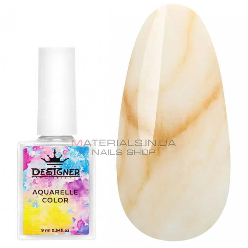 Aquarelle Color Designer №05 акварельные капли для дизайна ногтей, 9 мл