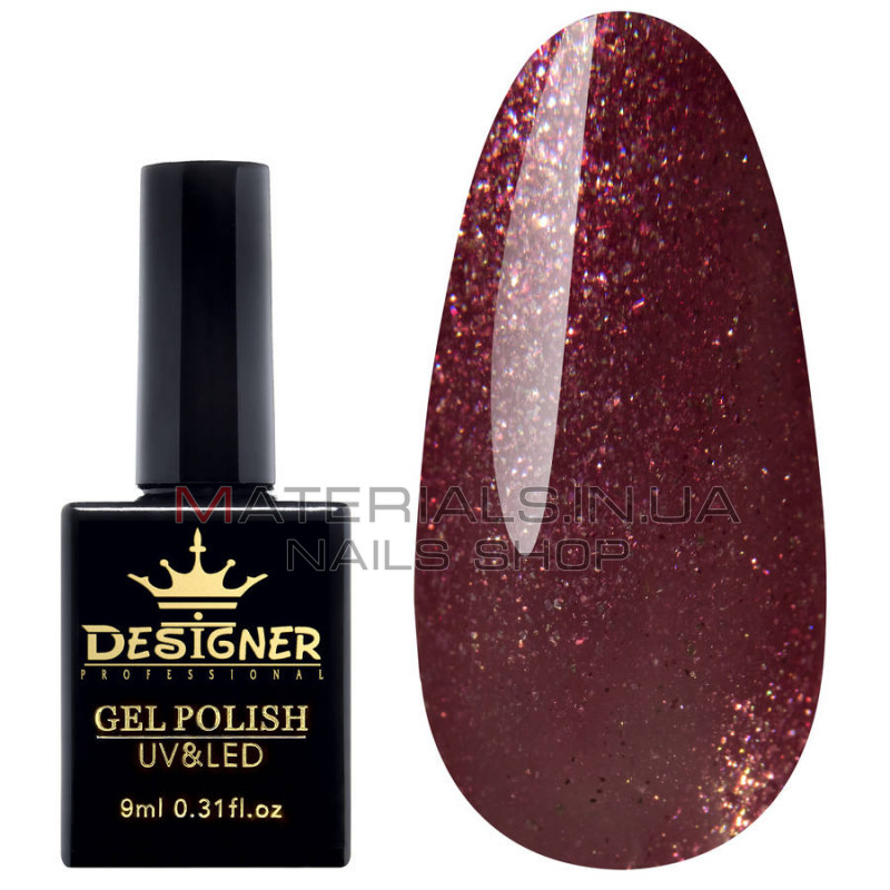 Гель-лак Designer Diamond Kingdom - M340 "Приглушений червоний"