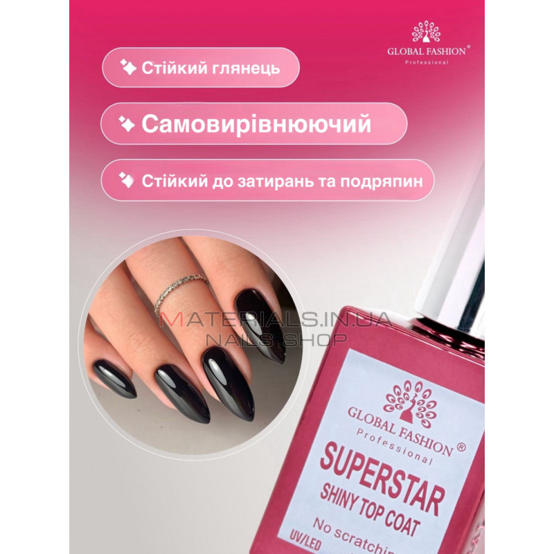 Топ без липкого шару Superstar Shiny, Global Fashion, 15 мл
